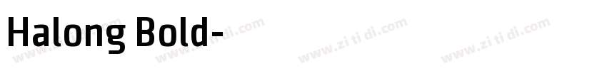 Halong Bold字体转换